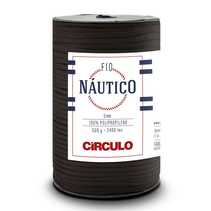Fio Naútico Circulo ref:390984 7311-TABACO 5mm 500g 208mt