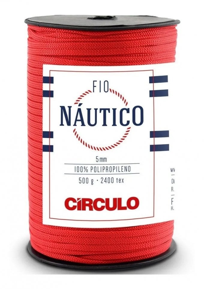 Fio Naútico Circulo ref:390984 VERMELHO-3402 5mm 500g 208mt