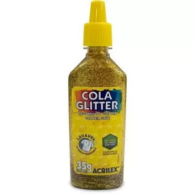 Cola Glitter Acrilex Cor201-OURO 35g