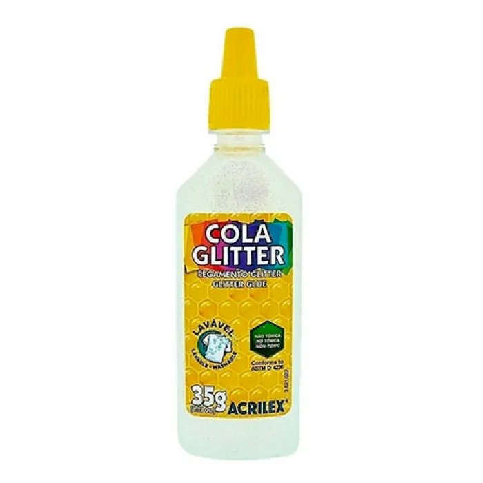 Cola Glitter Acrilex Cor209-CRISTAL 35g
