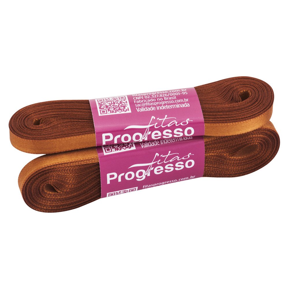 Fita Cetim Lisa n1 PROGRESSO Cor2000-CARAMELO 7mm