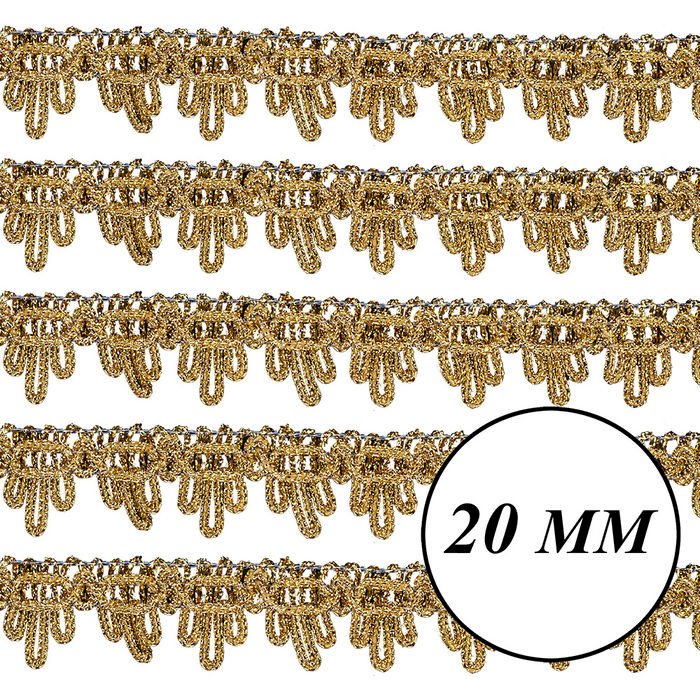 Passamanaria Nybc Ref:03-20 OURO 20mm 20mt