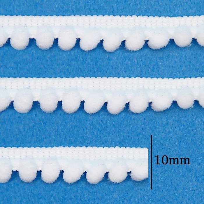 Grelô Mini NYBC Branco 10mm 25mt