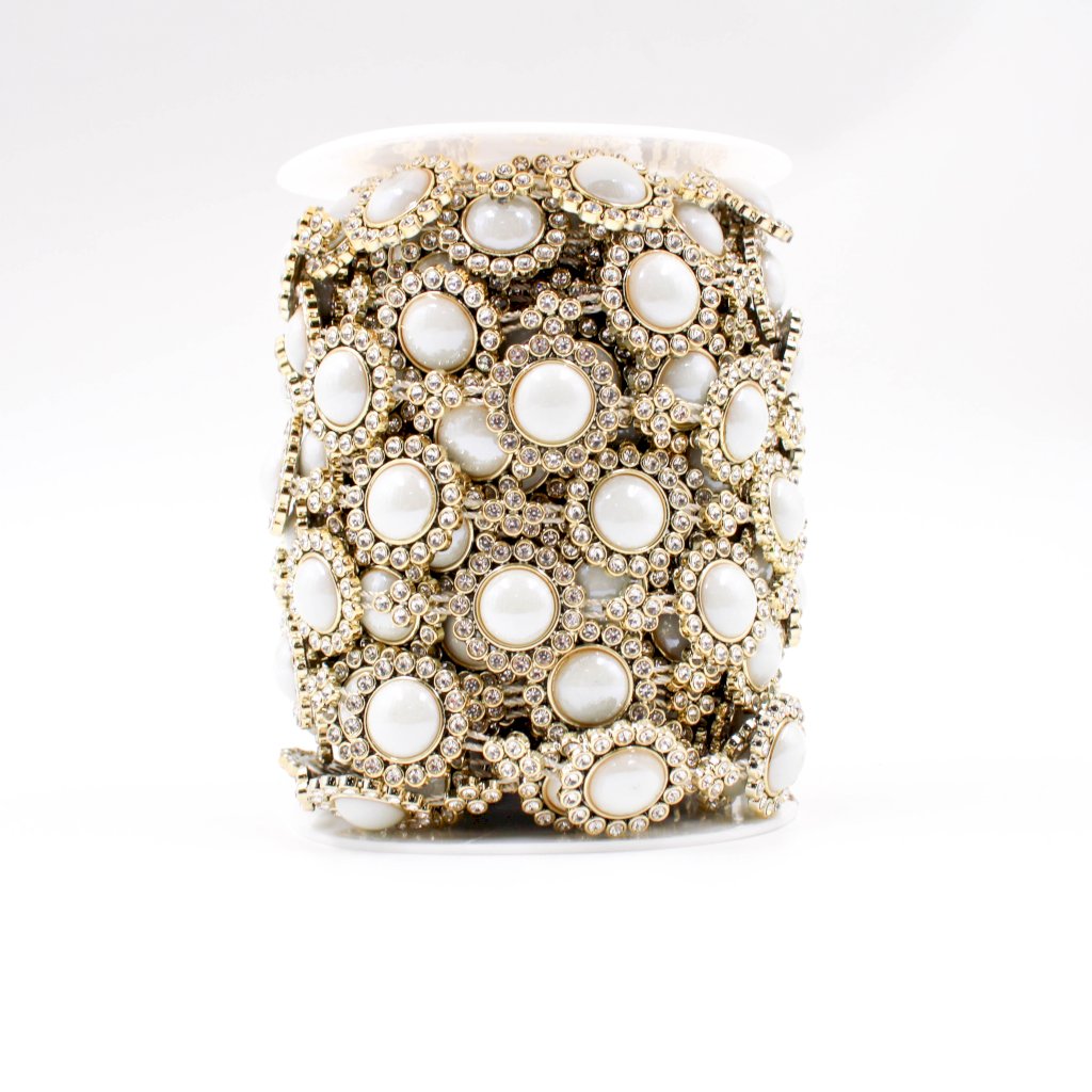 Ajofre/Chaton Flor Strass Limport Ref:001730 22mm