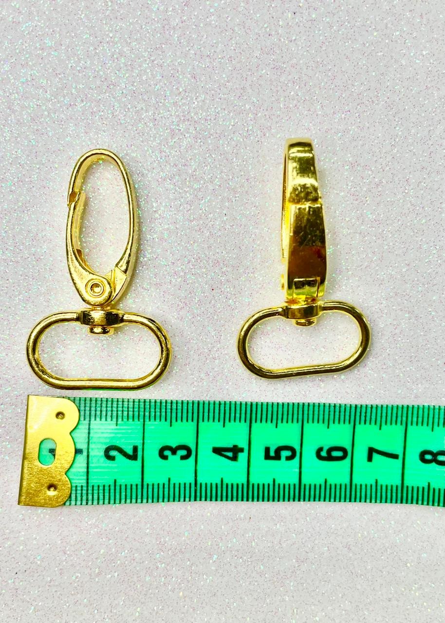 Mosquetão Metal Zamac OURO 45mm unidade