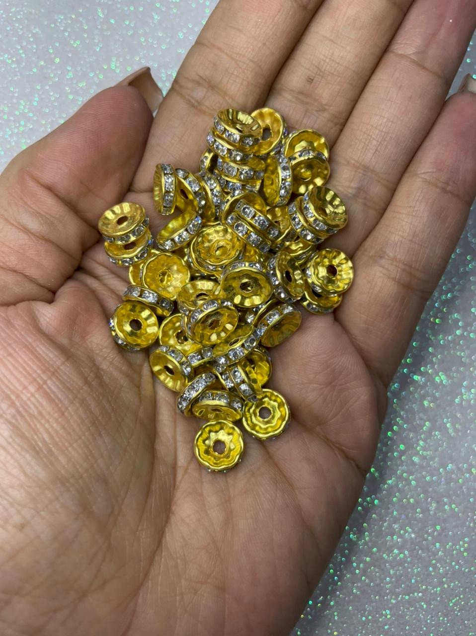 Rondela Strass LImport Ref:26930 OURO 10mm 10g