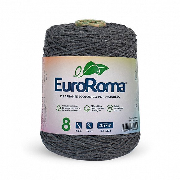 Barbante Euroroma n°8 CHUMBO Cor350 457mt 600g