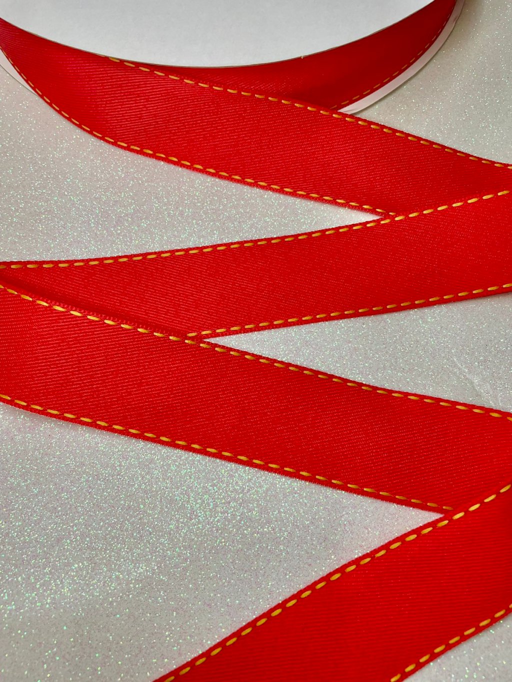 Fita Jeans Pespontada Yama Cor235-VERMELHA 38mm 05mt