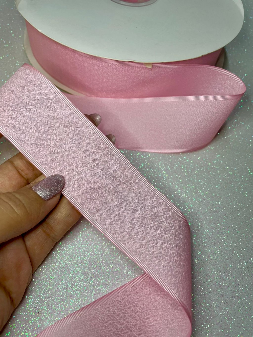 Fita Crepe Yama n°9 Cor123-ROSA CLARO 38mm 05mt