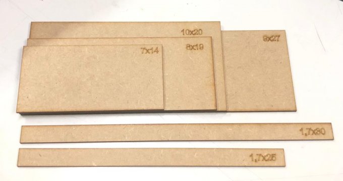 Gabaritos laço LONITA Mdf 06 peças