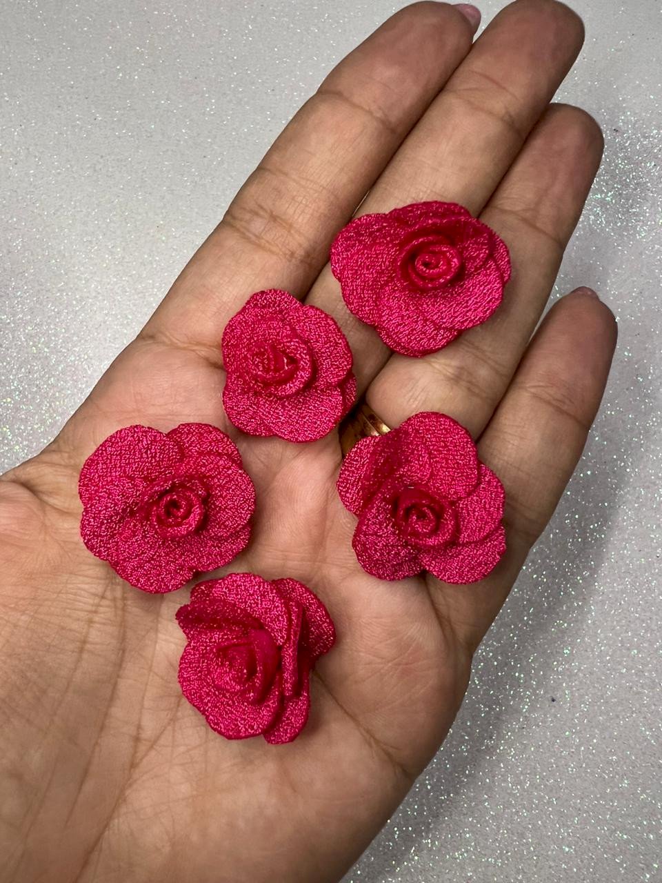 Rosa tecido poliéster 3cm PINK Ref:933043 LIMPORT 05und