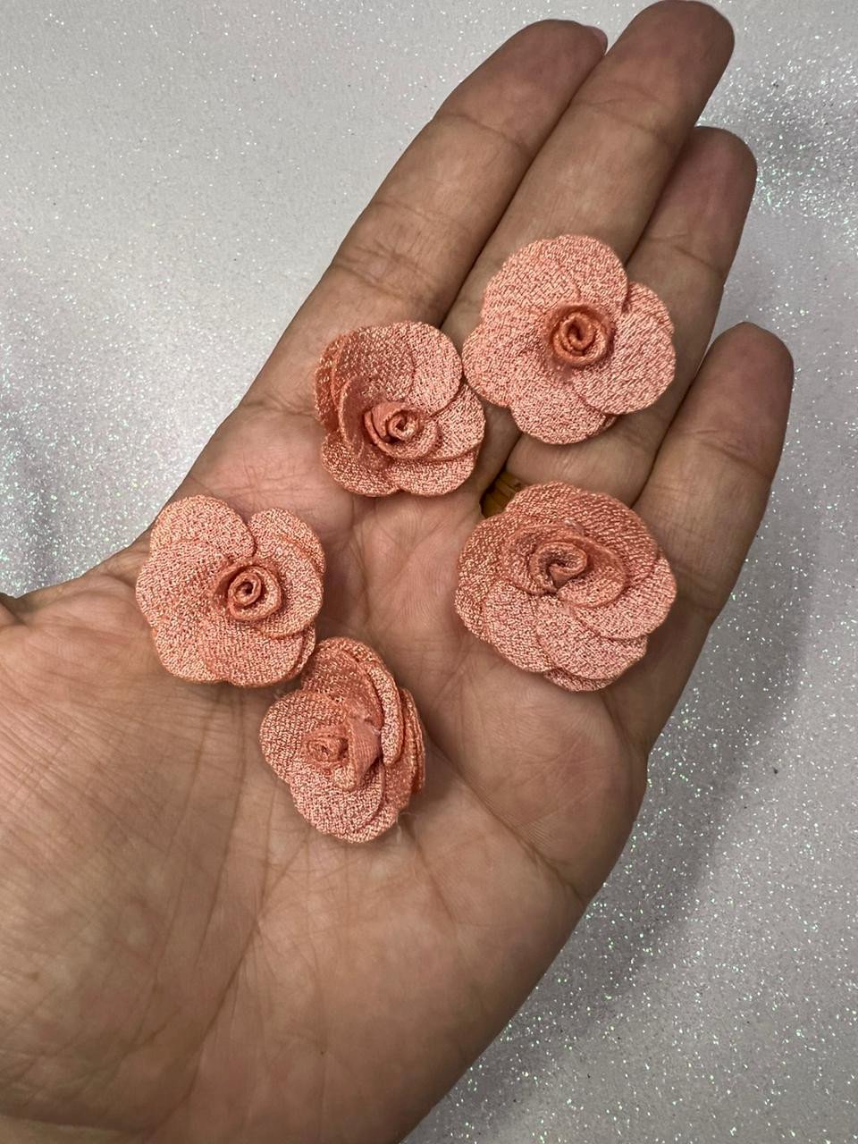 Rosa tecido poliéster 3cm NUDE Ref:933043 LIMPORT 05und