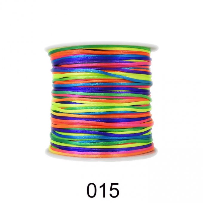 Rabo de rato Cetim ArtePunto MULTICOR ESCURO Cor015 1mm 50mt