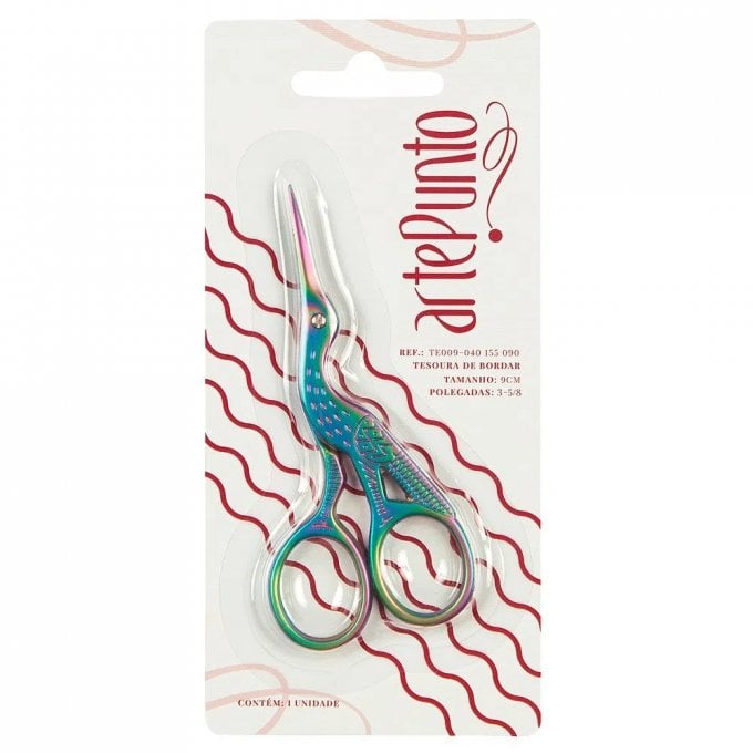 Tesoura Acabamento Cegonha ArtePunto Ref:TE009 9cm