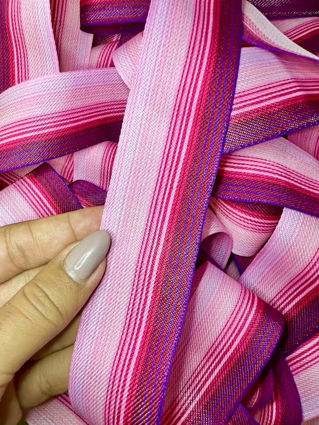 Fita Degradê Sinimbu Ref:1874/38 Cor02-ROSA 38mm 10mt