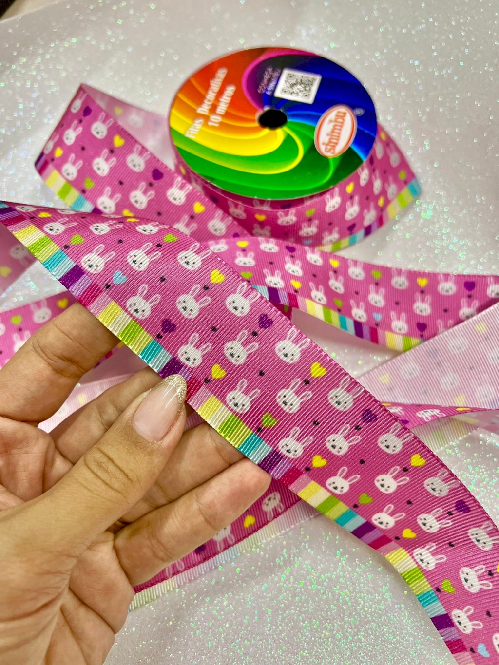 Fita Gorgurão Páscoa Sinimbu Ref:1665/38 Cor232 38mm 10mt