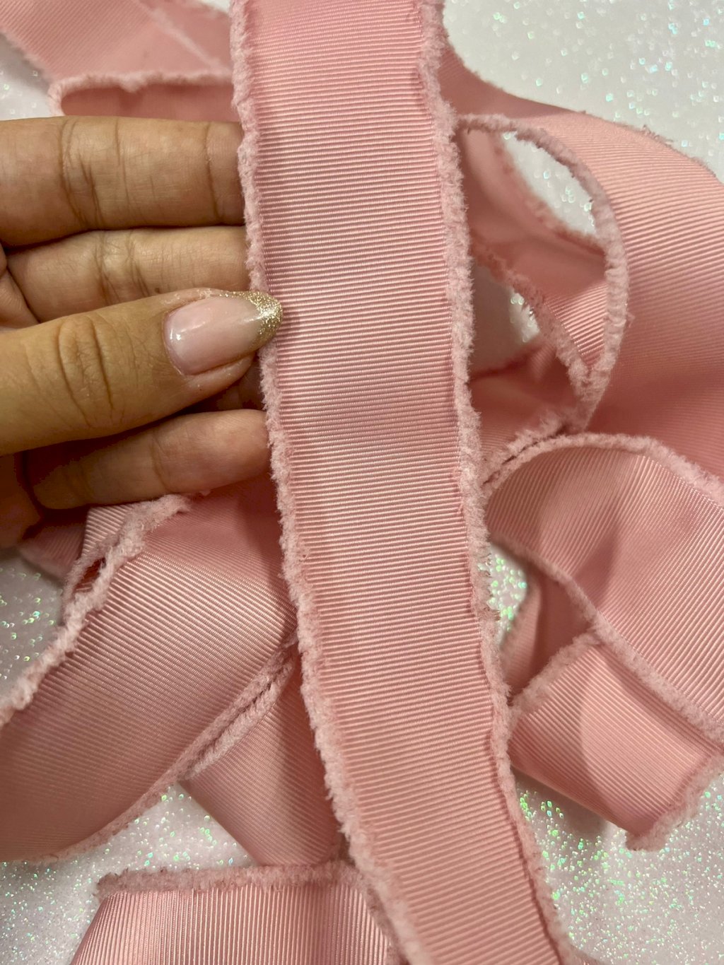 Fita Gorgurão n°9 Yama DESFIADA cor161-SWEET NECTAR 38mm 03mt