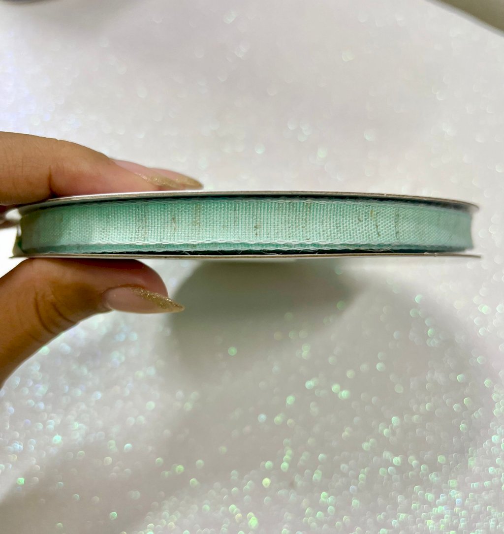 Fita Linho Mesclada Yama n°2 Cor314-AQUA 9mm 05mt