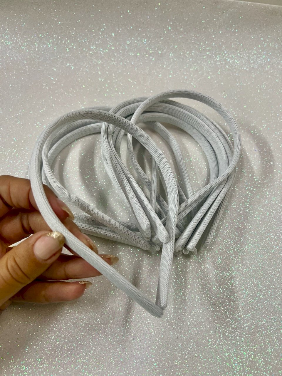 Tiara Encapada Malha BRANCO