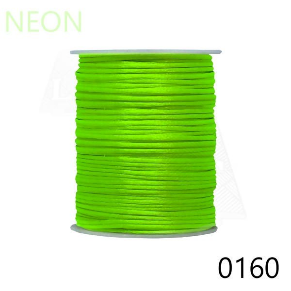 Rabo de rato Cetim ArtePunto VERDE NEON Cor160 1mm 50mt