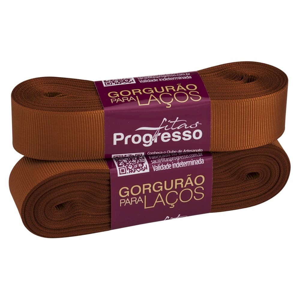 Fita Gorgurão Progresso para Laços Cor2000-CARAMELO GL005 22mm 