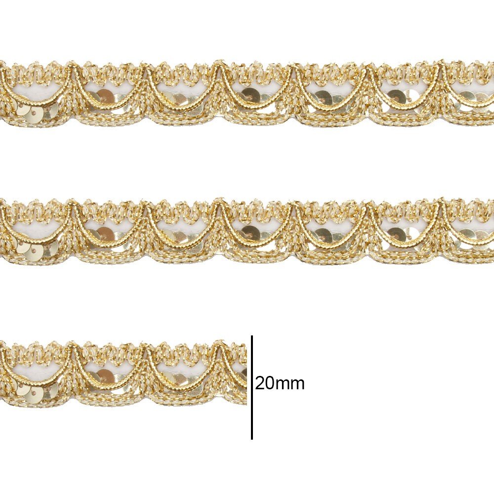 Passamanaria Nybc Ref:38-20 OURO 20mm 20mt