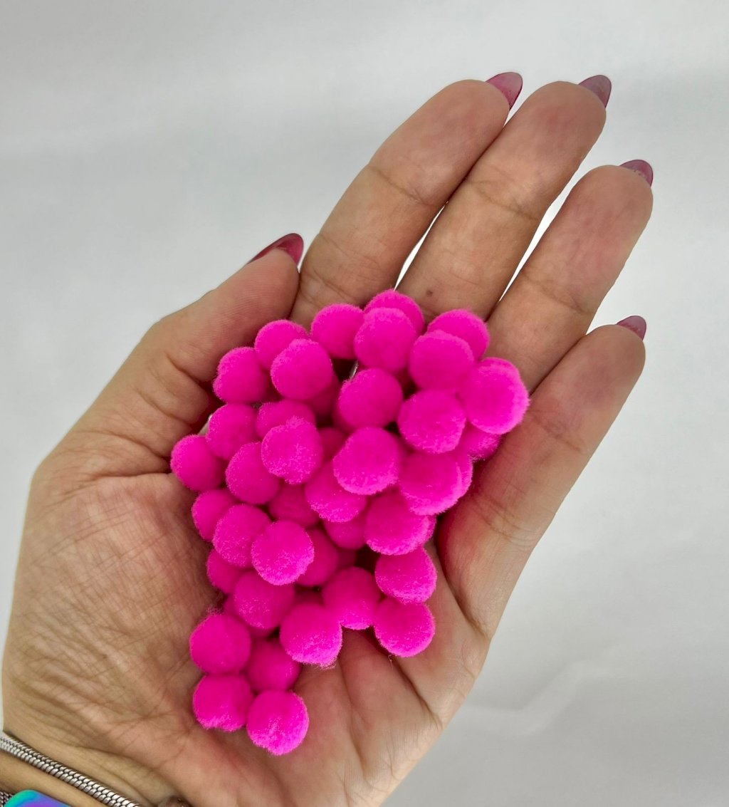 Pompom pp Yama Poliamida Ref2232 PINK Cor31 10mm 100und