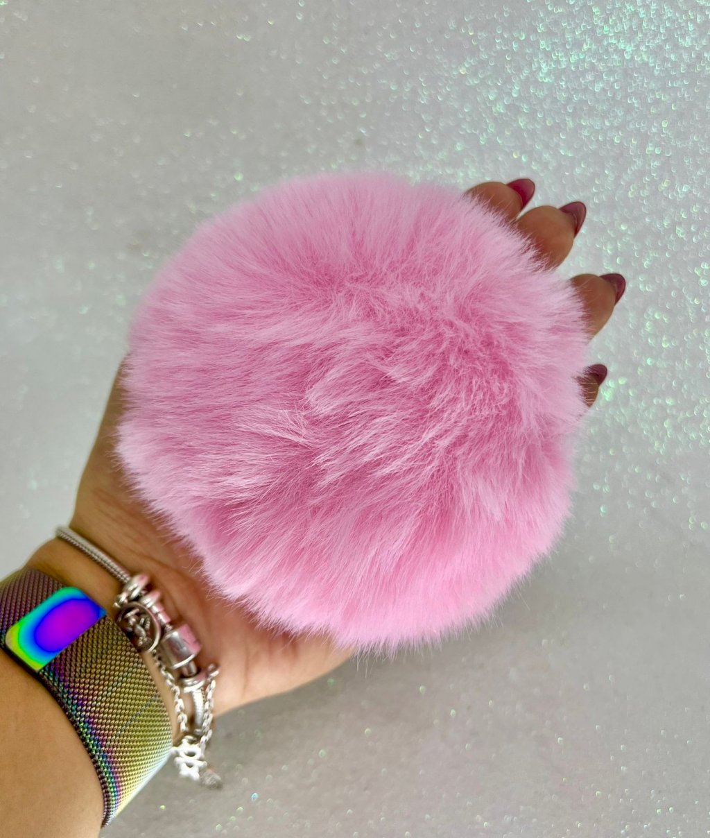 Pompom Pelúcia EXG NYBC Ref:160611 ROSA CLARO 100mm 01und