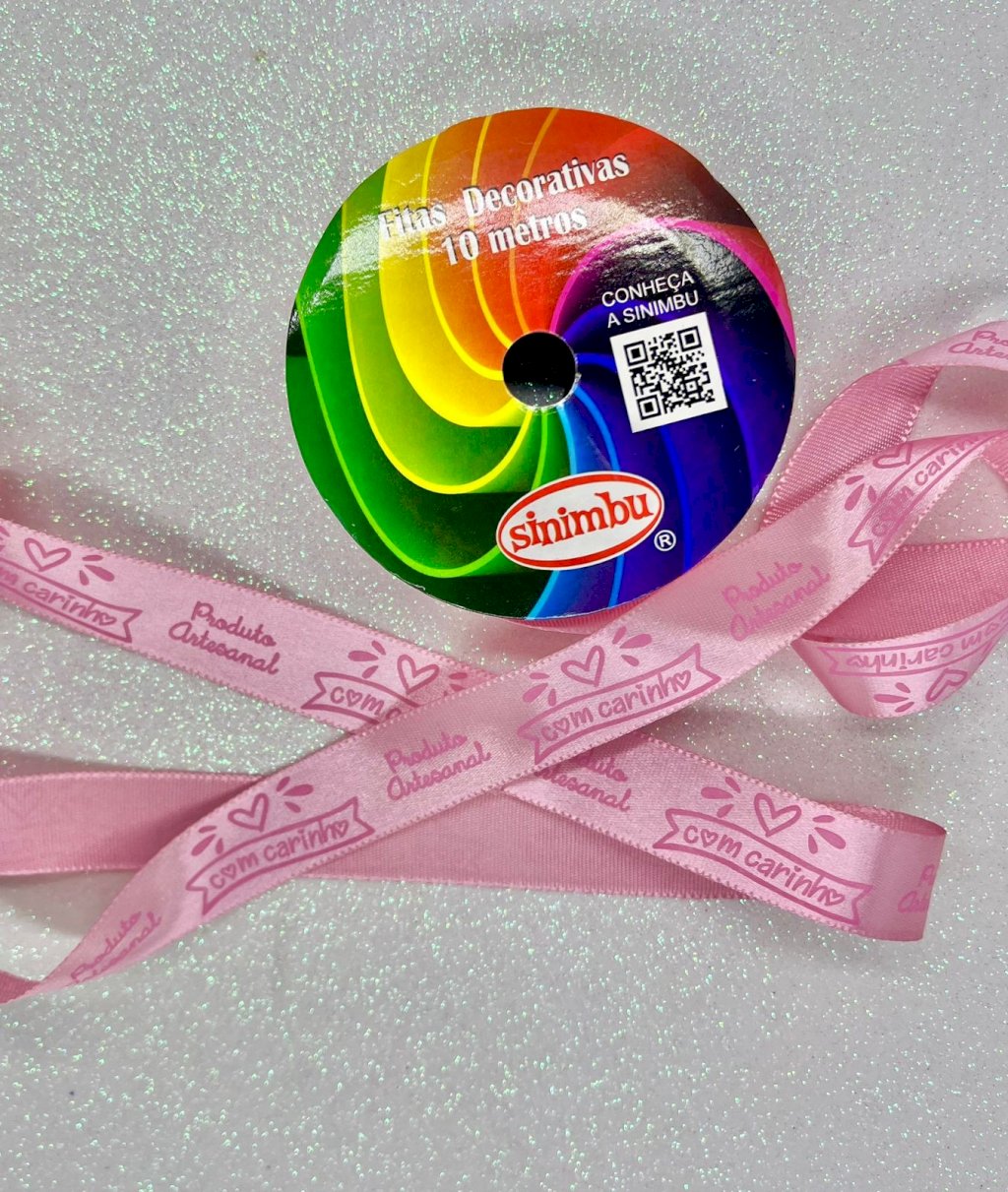 Fita Cetim ARTESANAL Sinimbu Ref:1872/22 Cor02-ROSA 22mm 10mt