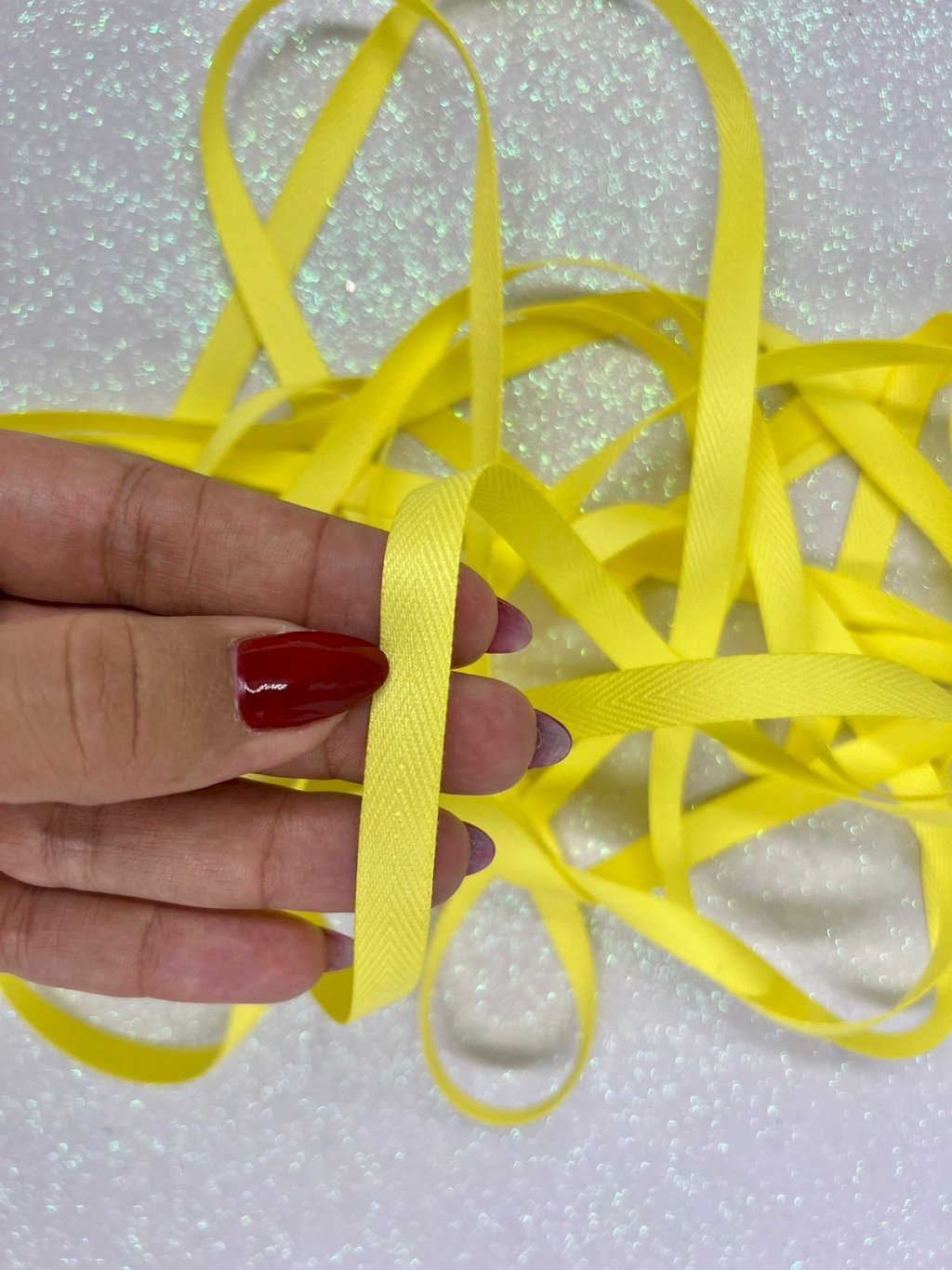 Fita Yama Twill Lisa n°2 Cor640-LEMON 10mm 05mt