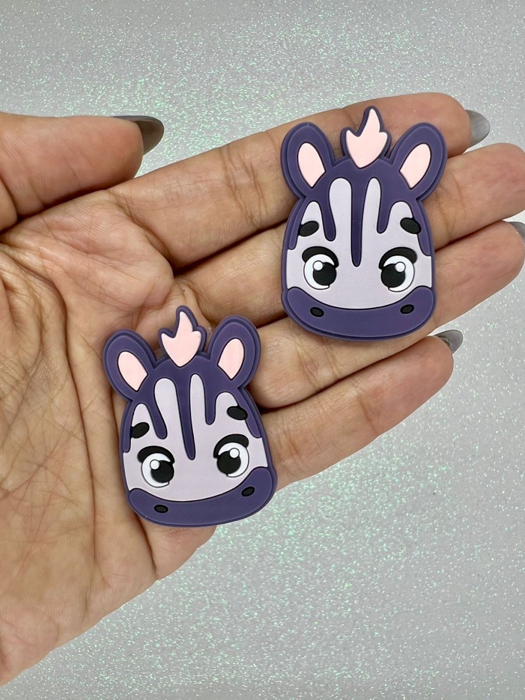 Aplique Emborrachado Zebra Ref:3896 30mm 02Und