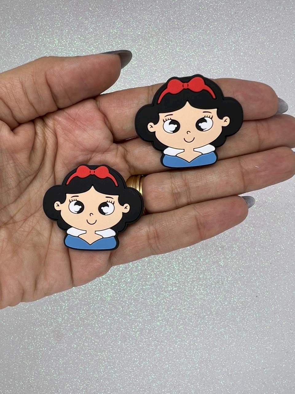 Aplique Emborrachado Princesa Branca de Neve Ref:3893 40mm 02Und