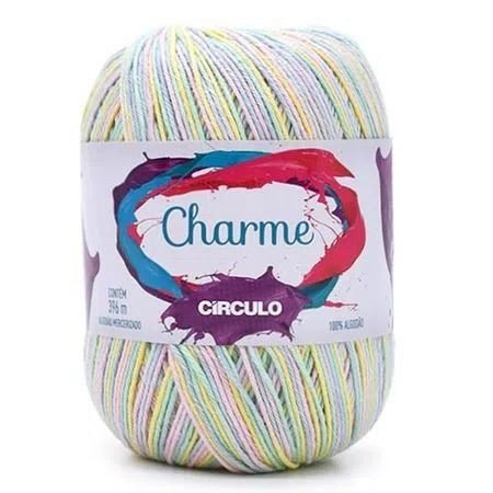Linha Charme Mescla Cor9337-MARSHMALLOW Circulo 396mt