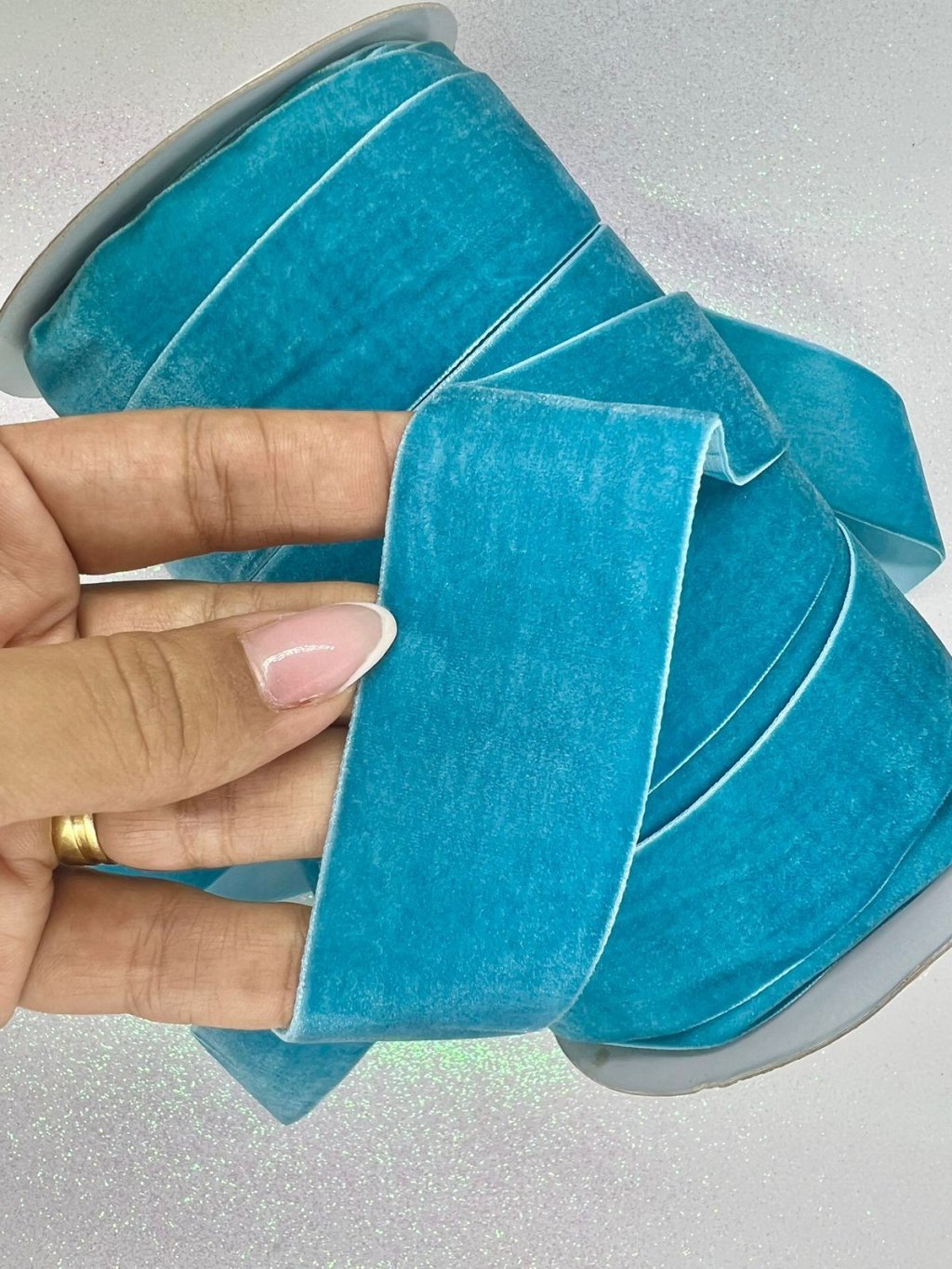 Fita Veludo n°9 Yama cor88-AZUL ESCURO 38mm 05mt