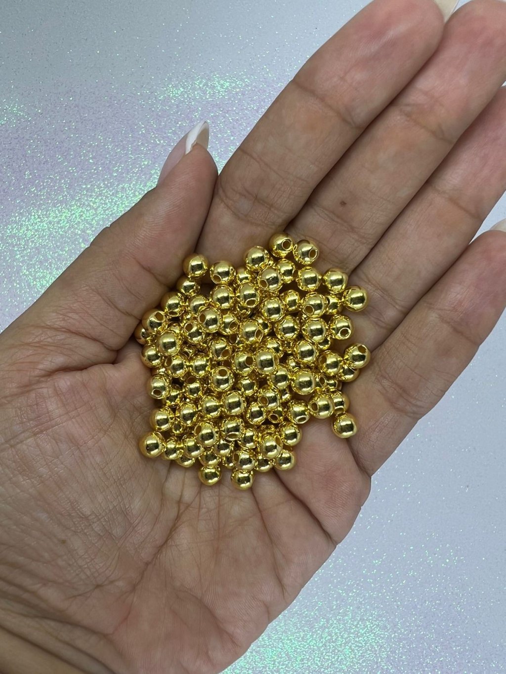 Pérola n°6 OURO METALIZADO Nybc50g