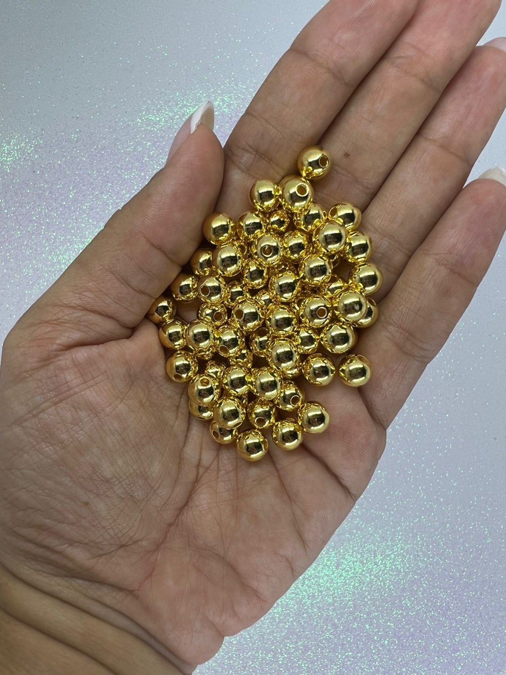 Pérola n°8 OURO METALIZADO Nybc 50g
