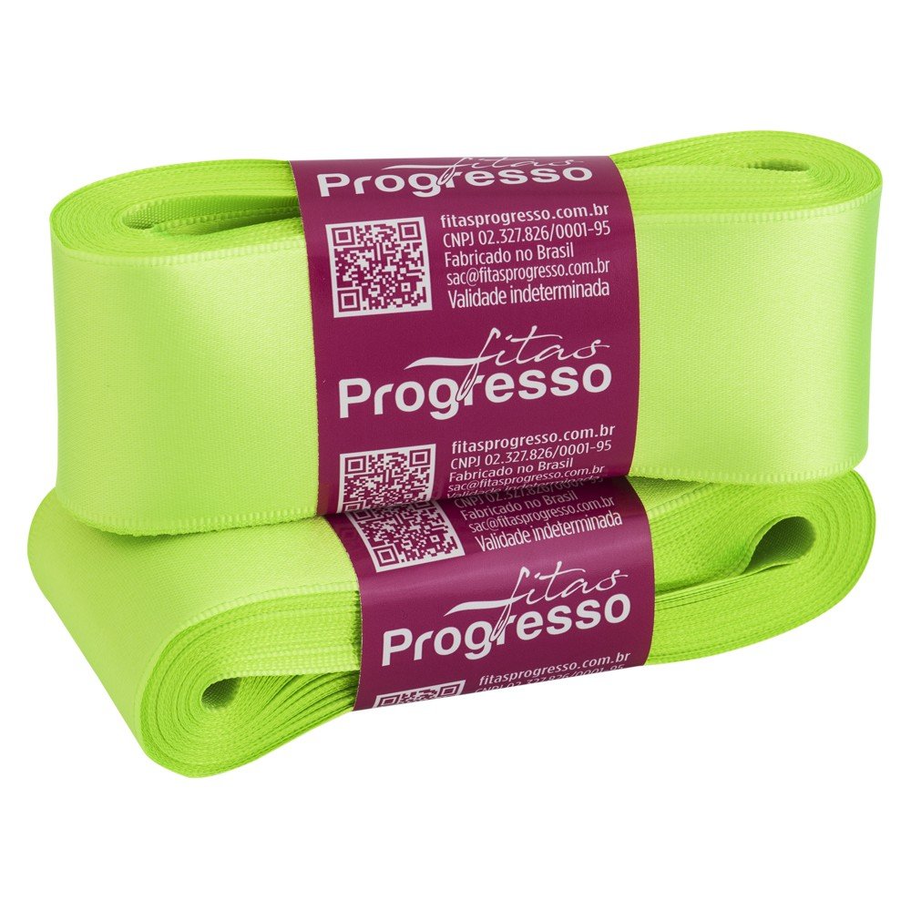 Fita Cetim Lisa n9 PROGRESSO Cor2036-VERDE LIMA 38mm