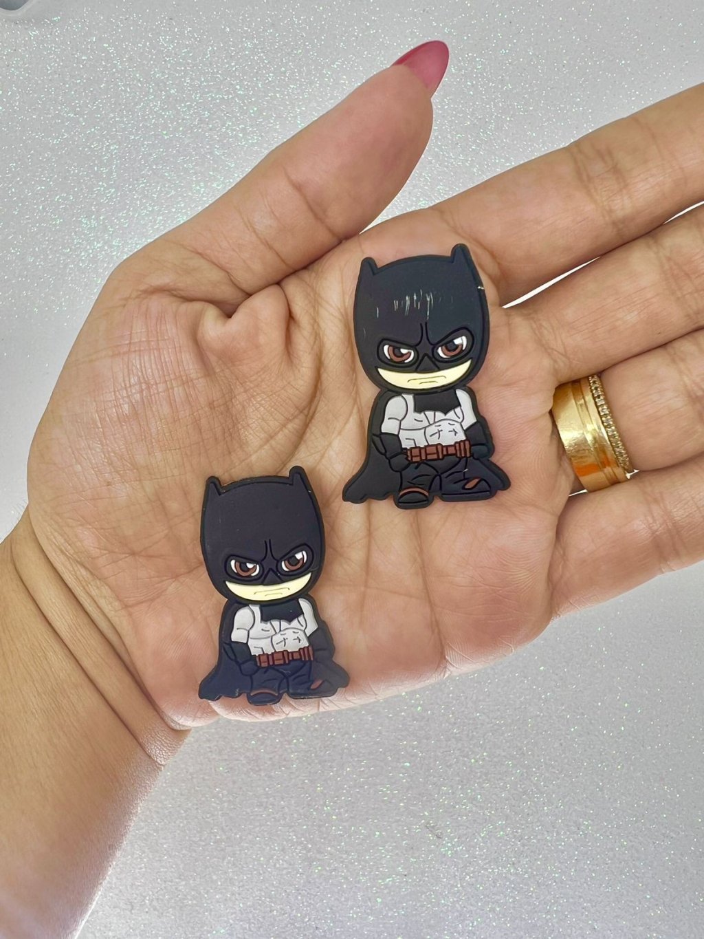 Aplique Emborrachado Super Heróis (Batman) PatImport Ref:40360 30mm 02und