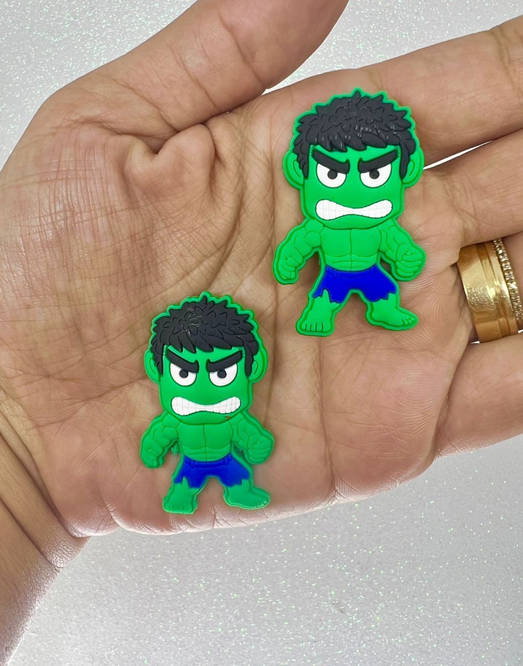 Aplique Emborrachado Super Heróis (Hulk) PatImport Ref:40360 30mm 02und