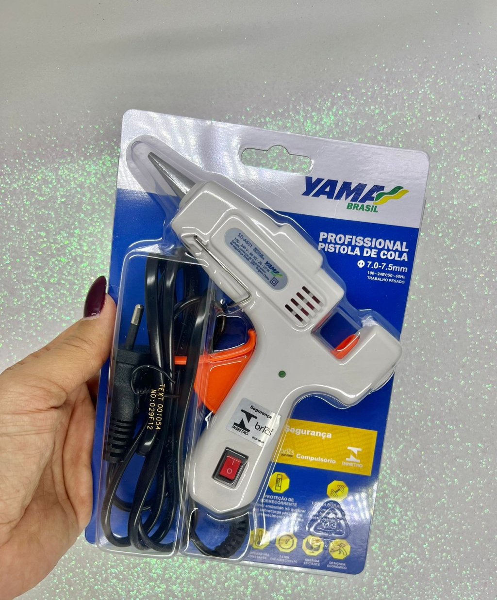 Pistola Cola Quente Yama Pequena BRANCA Potência 20W