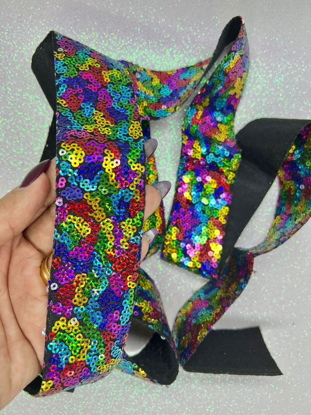 Fita Paetê Mini PatImport Ref:22492 MULTICOR 38mm 02mt