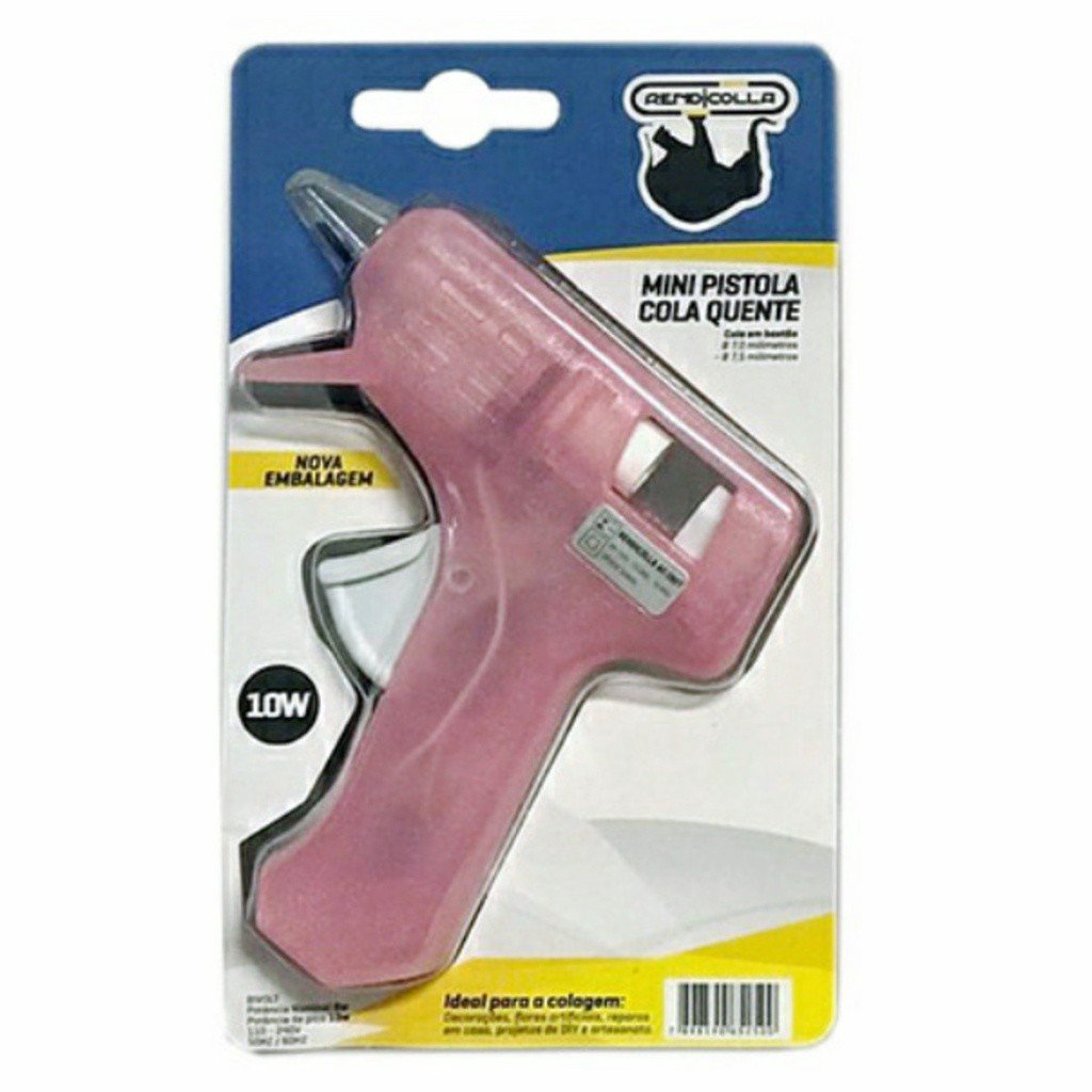 Pistola Cola Quente Rendicolla ROSA MINI Potência 10W 110-240v