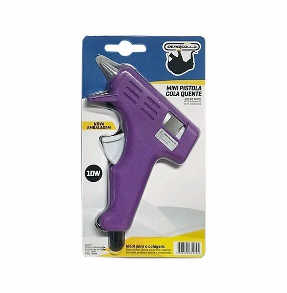 Pistola Cola Quente Rendicolla ROXA MINI Potência 10W 110-240v