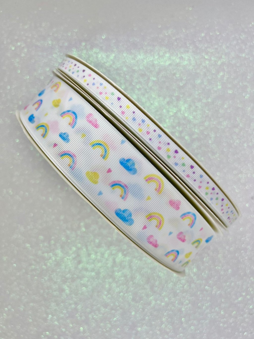 Fita Gorgurão Mimo Coração Arco-íris Yama 05mt