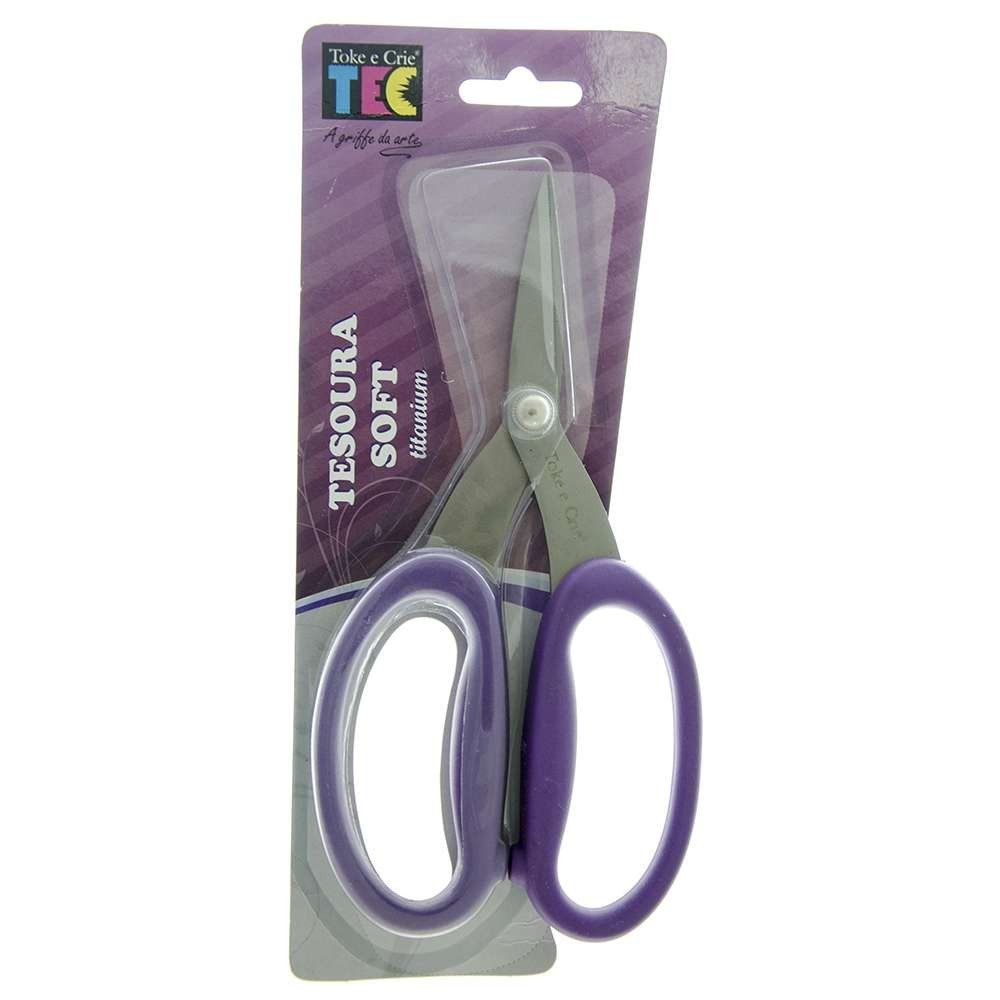 Tesoura Soft Titanium Toke e Crie Ref:11858 17,5cm