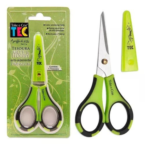 Tesoura Arte & Hobby Toke e Crie Ref:9741 Antiaderente Premium