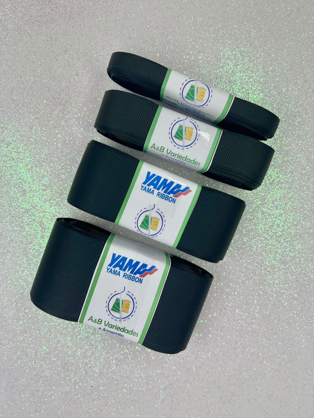 Fita Gorgurão Yama cor030-PRETO 10mt