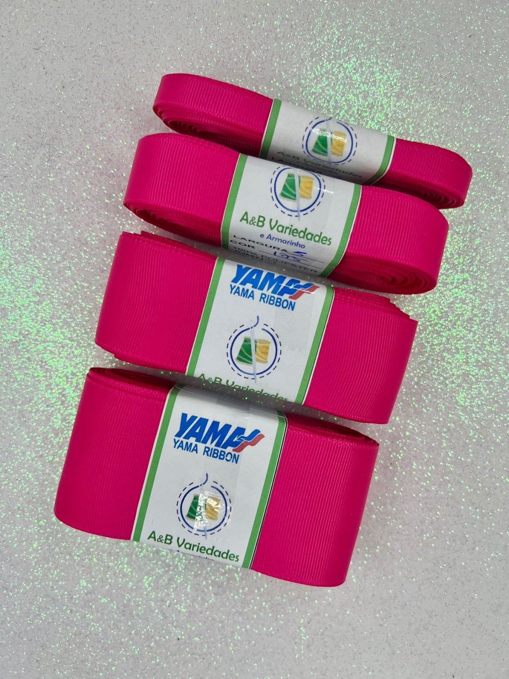 Fita Gorgurão Yama cor175-SHOCKING PINK 10mt