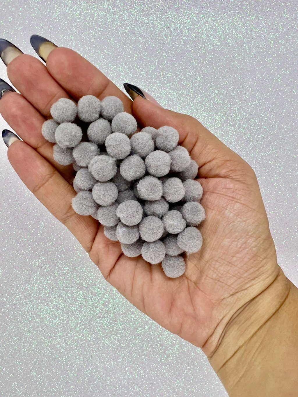 Pompom pp Limport Ref:22306 CINZA 10mm 100und