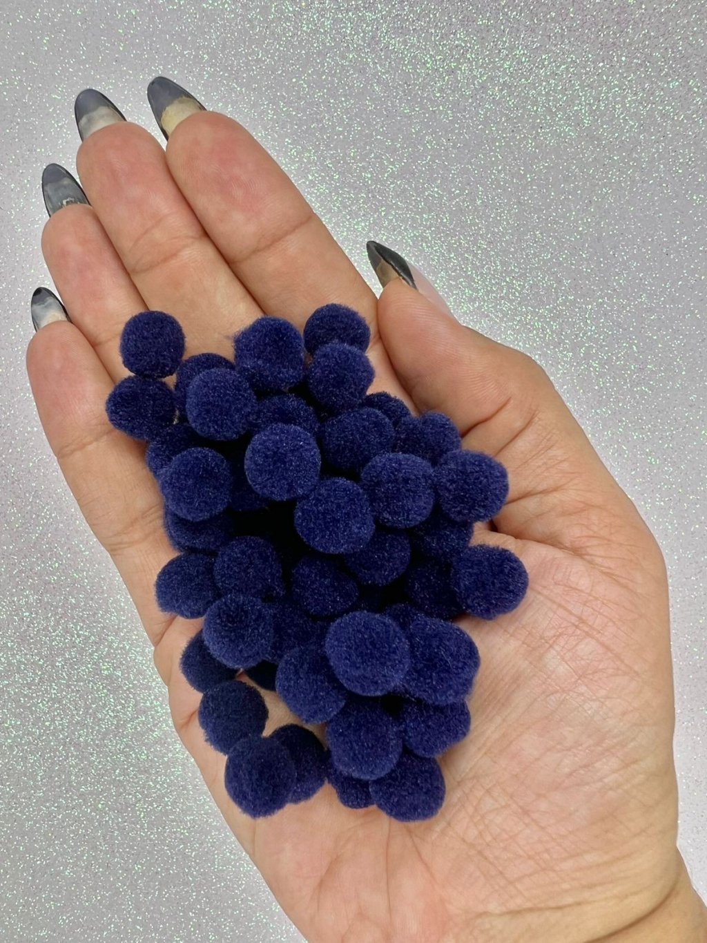 Pompom pp Yama Poliamida Ref2232 AZUL MARINHO 10mm 100und
